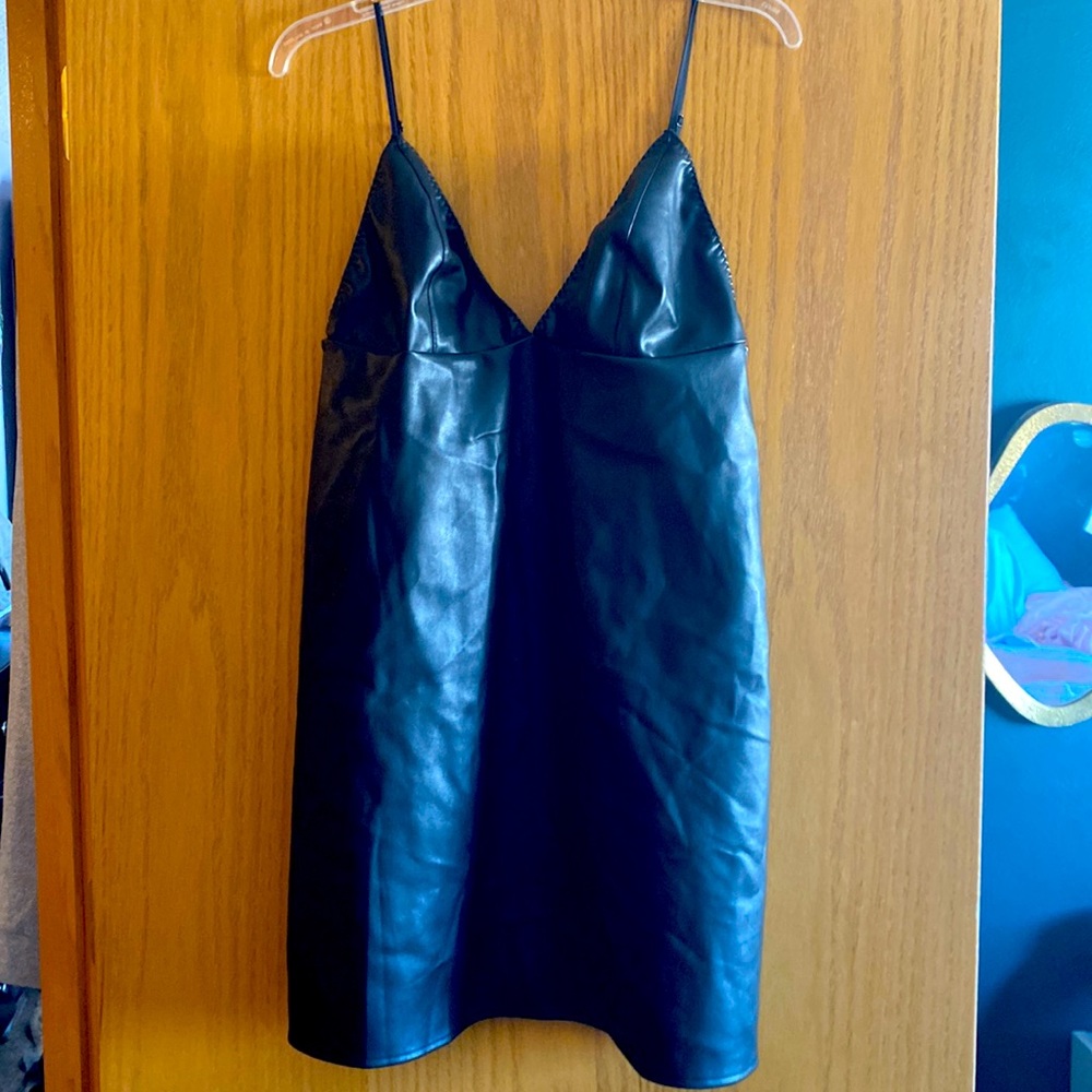 Victorias Secret Faux Leather Dress